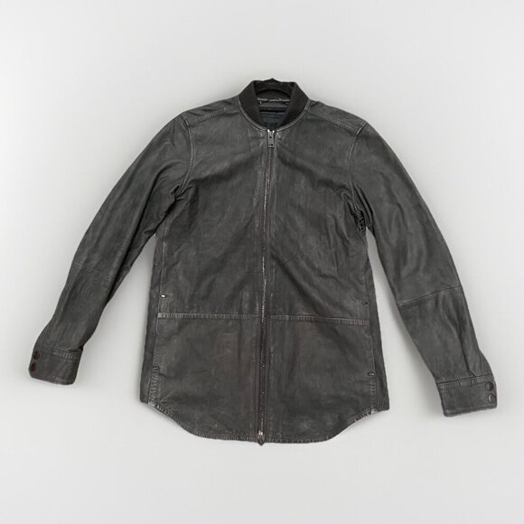 Diesel Other - VTG Diesel Mens Cowhide Leather Moto Bomber Jacket Size S black